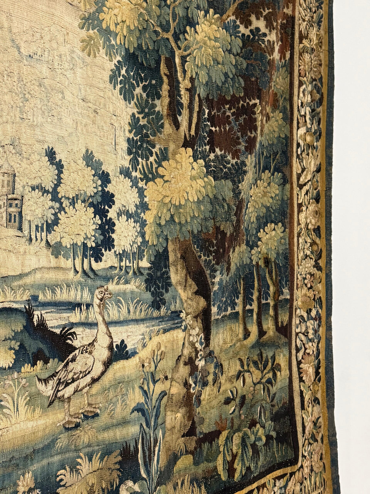 Large French Tapestry of an Exotic Chateau Garden, 18th Century, photo 14