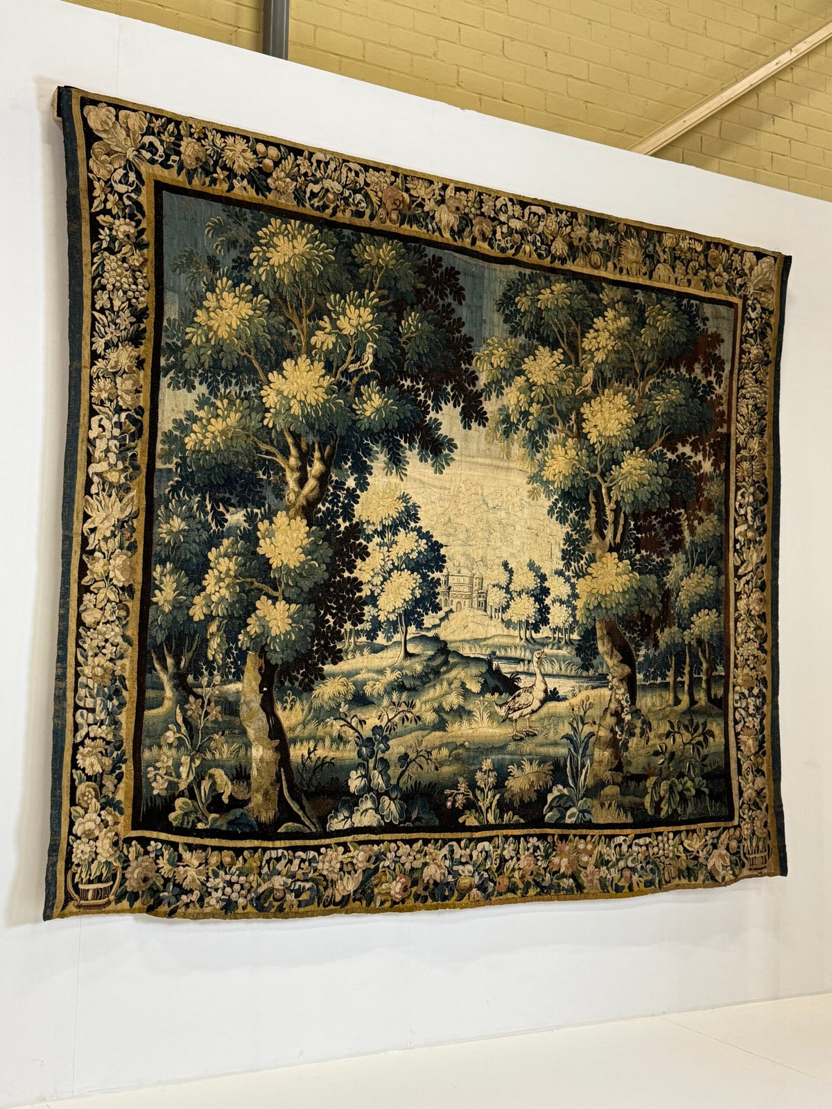 Large French Tapestry of an Exotic Chateau Garden, 18th Century, photo 16
