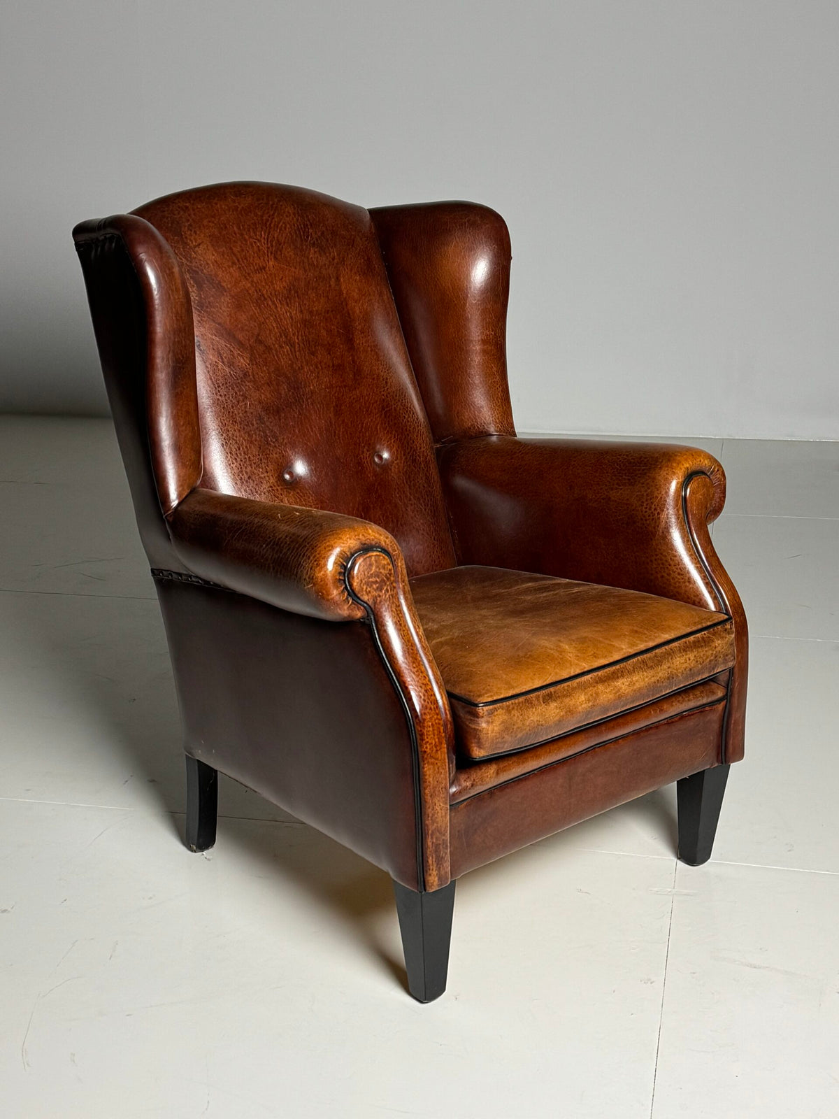 Sheepskin Wingback Club Armchair, photo 17