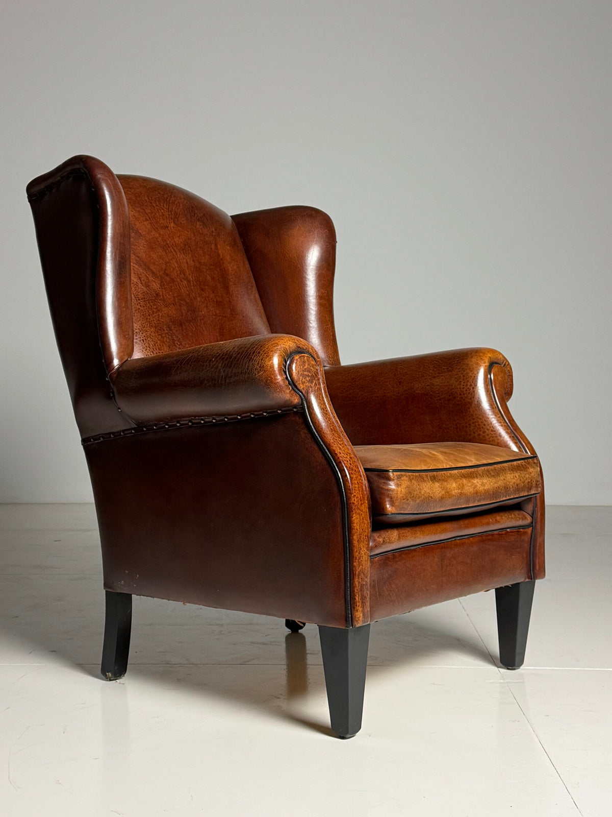 Sheepskin Wingback Club Armchair, photo 16