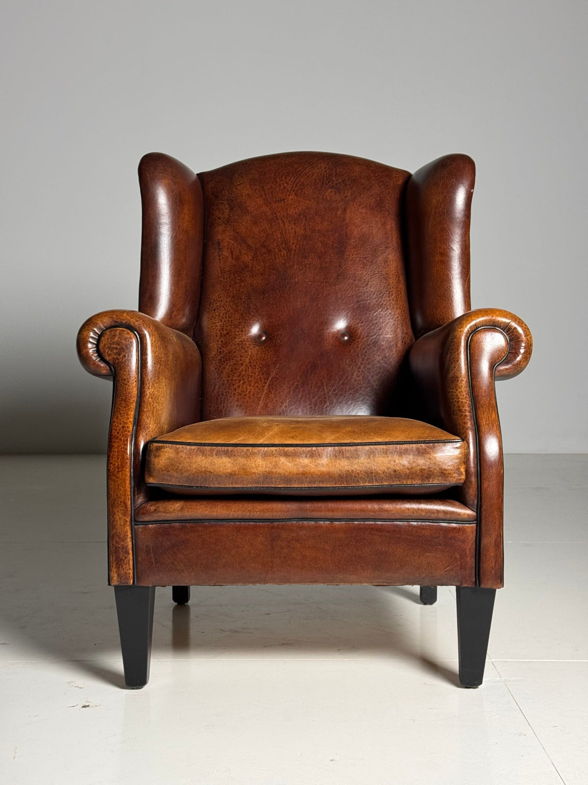 Sheepskin Wingback Club Armchair, photo 8