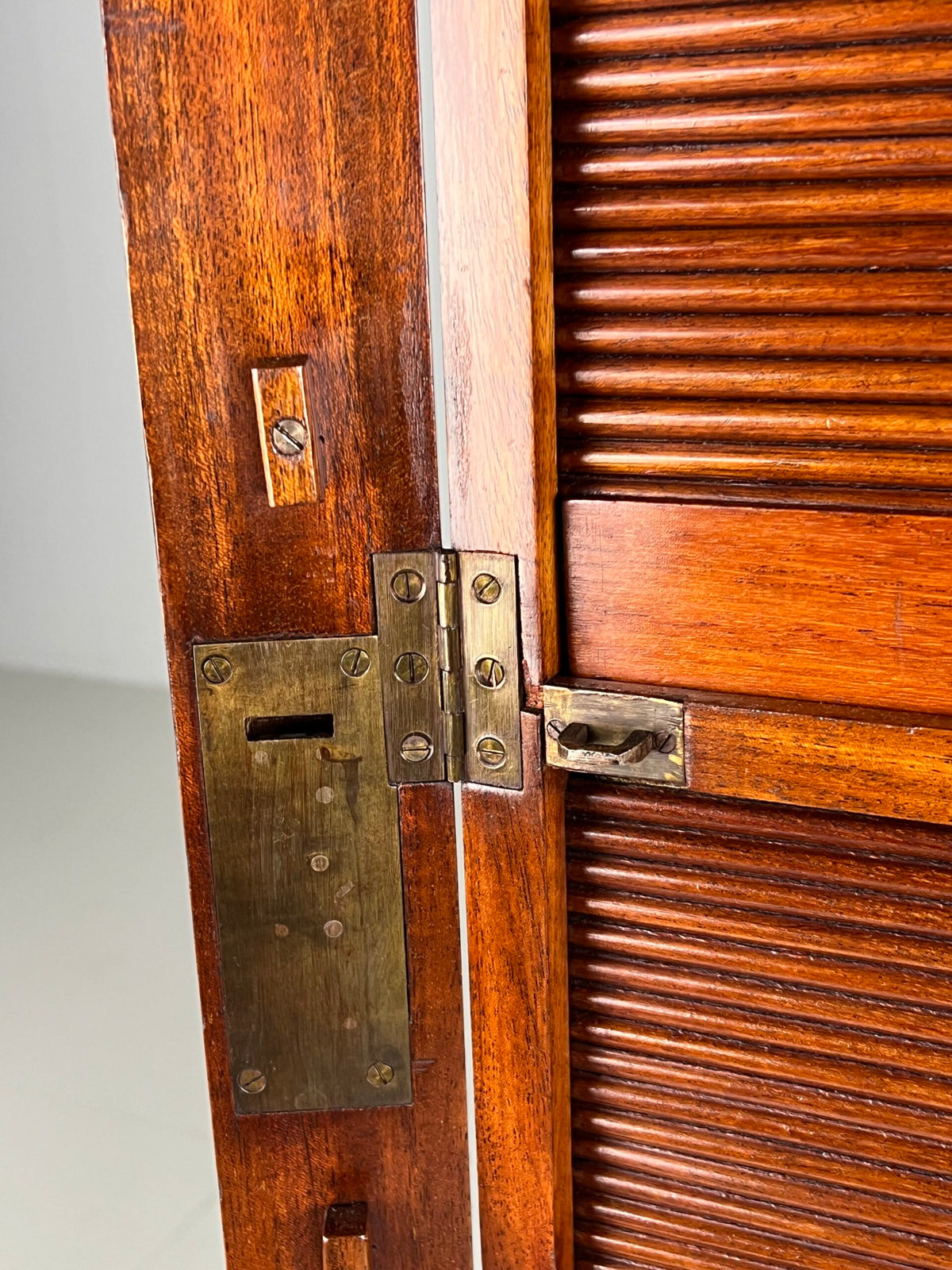 Mahogany Filing Cabinet with Roller Shutters, Belgium, Early 20th Century, photo 13
