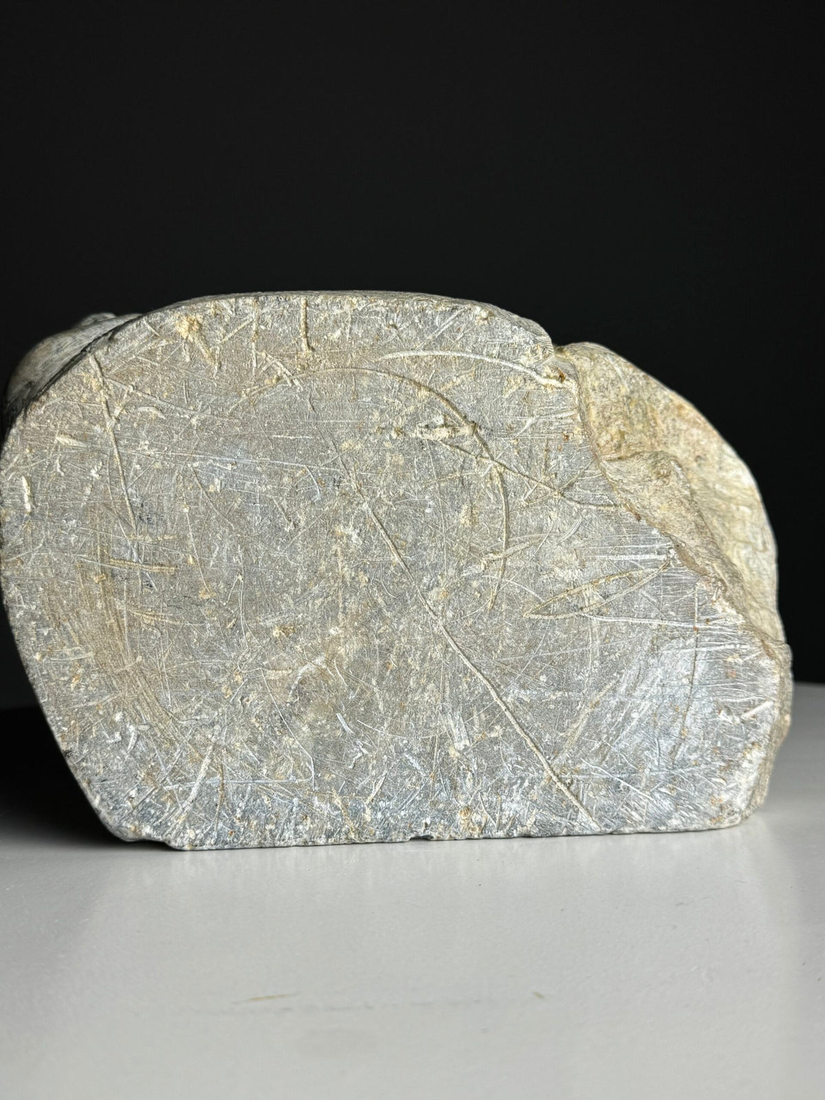 Hand Carved Stone Head of a Screaming Monkey, 20th Century, photo 10