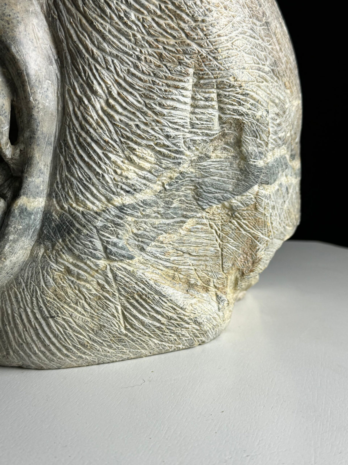 Hand Carved Stone Head of a Screaming Monkey, 20th Century, photo 18