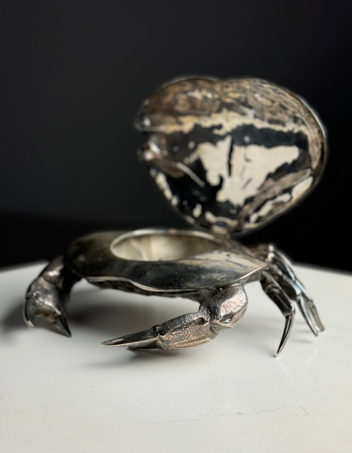 Silver Plated Crab in the Style of Franco Lapini, Spain c. 1960, photo 1