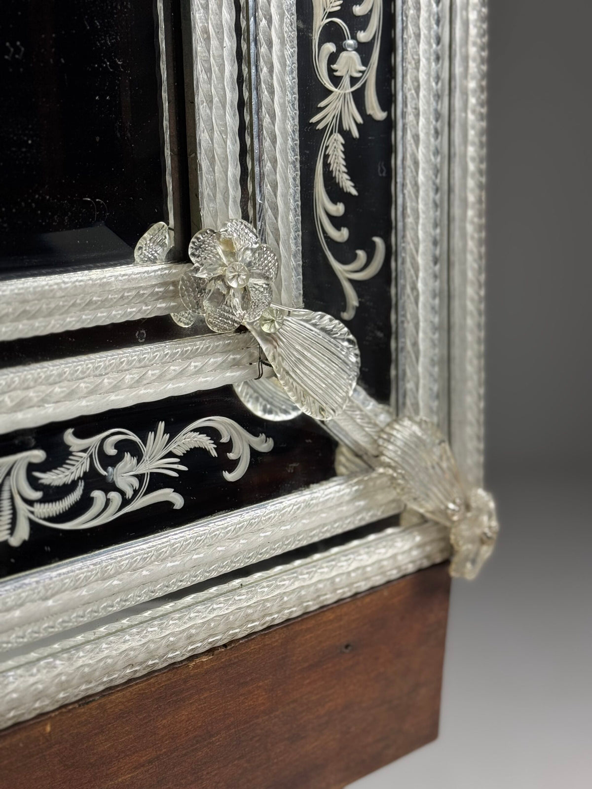 Venetian Murano Glass Mirror, 1950s, photo 16