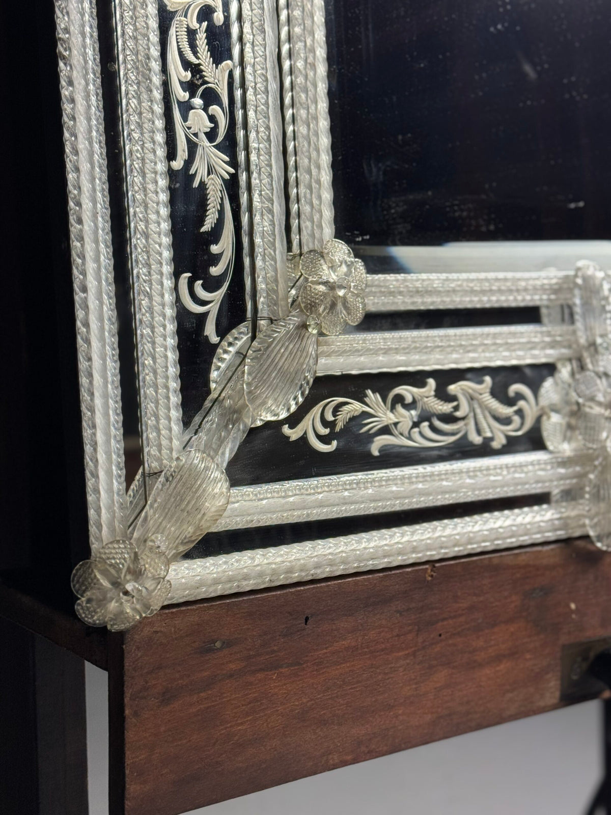 Venetian Murano Glass Mirror, 1950s, photo 15