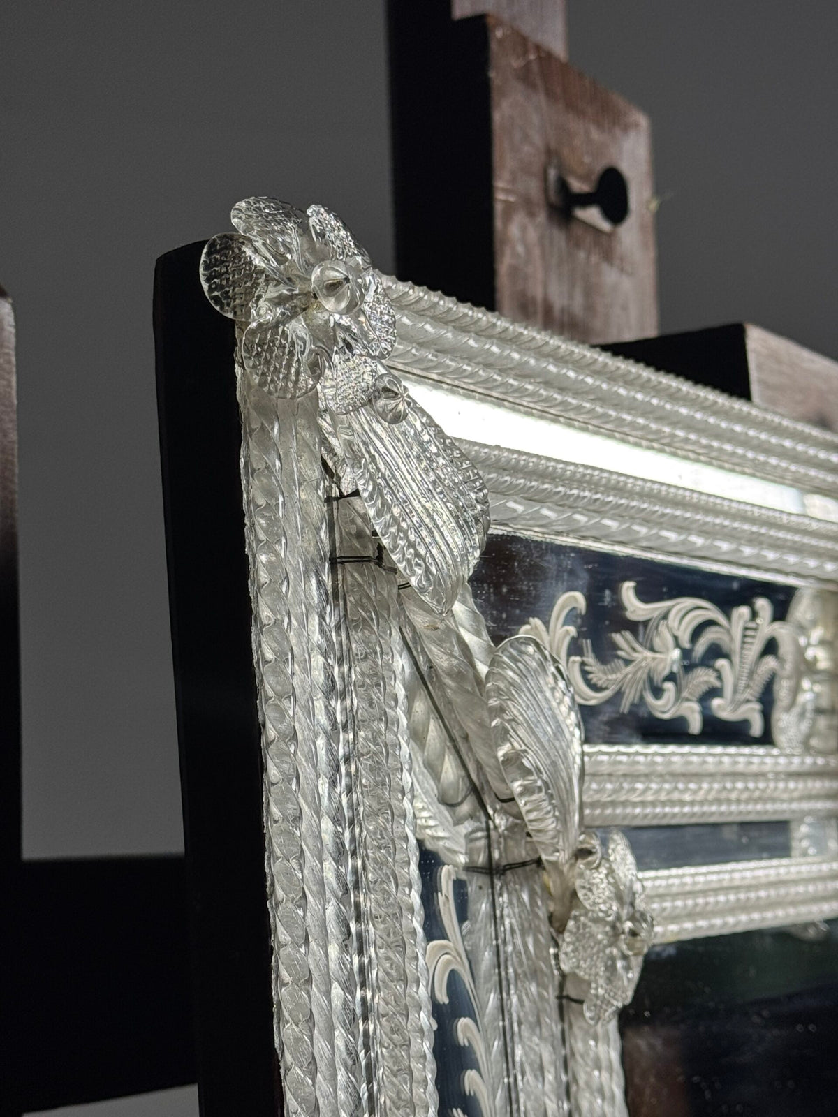 Venetian Murano Glass Mirror, 1950s, photo 9
