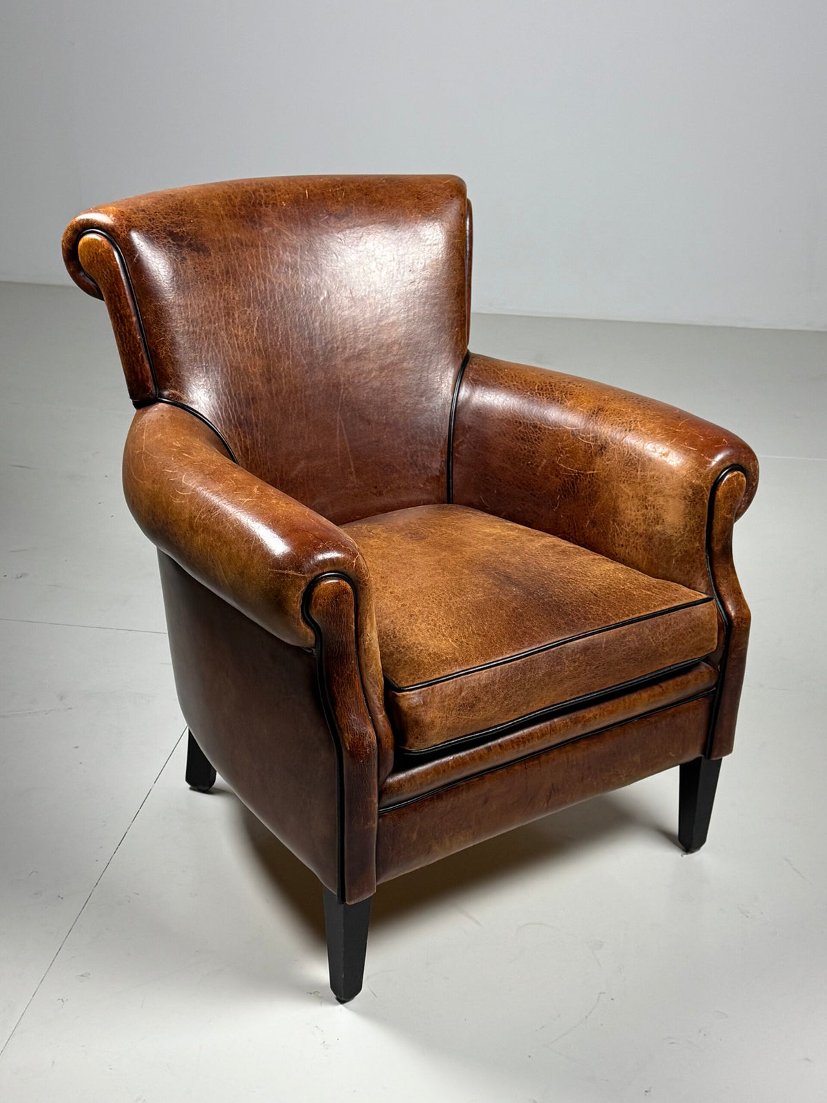 Sheepskin Club Armchair, 1990s, photo 17