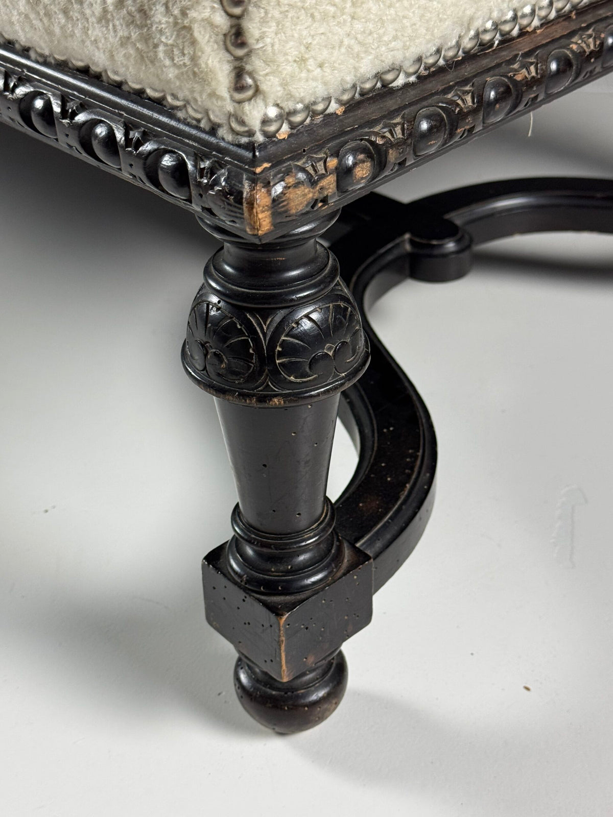 French Sofa with Ram's Head Arms, 19th Century, photo 9