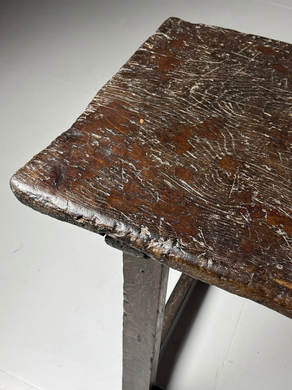Oak Console Table with Single Plank Top, 18th Century, photo 2
