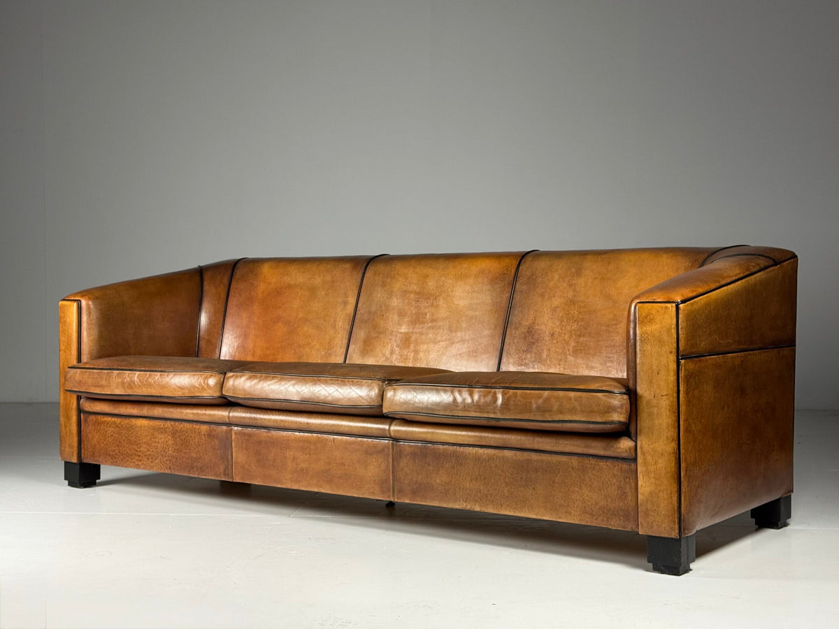 Art Deco Style Sheepskin Three Seater Sofa by Lounge Atelier, photo 7