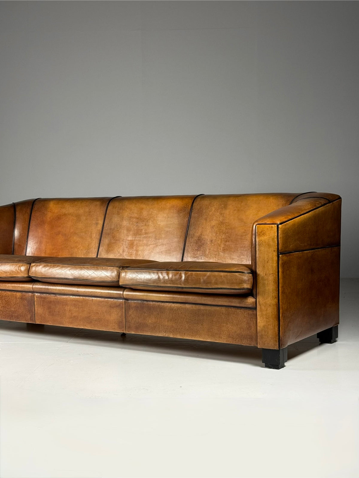 Art Deco Style Sheepskin Three Seater Sofa by Lounge Atelier, photo 6