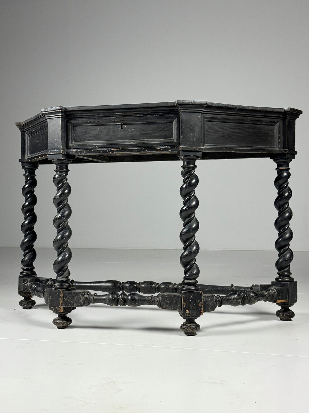 Black Painted French Console Table, Mid 19th Century, photo 8