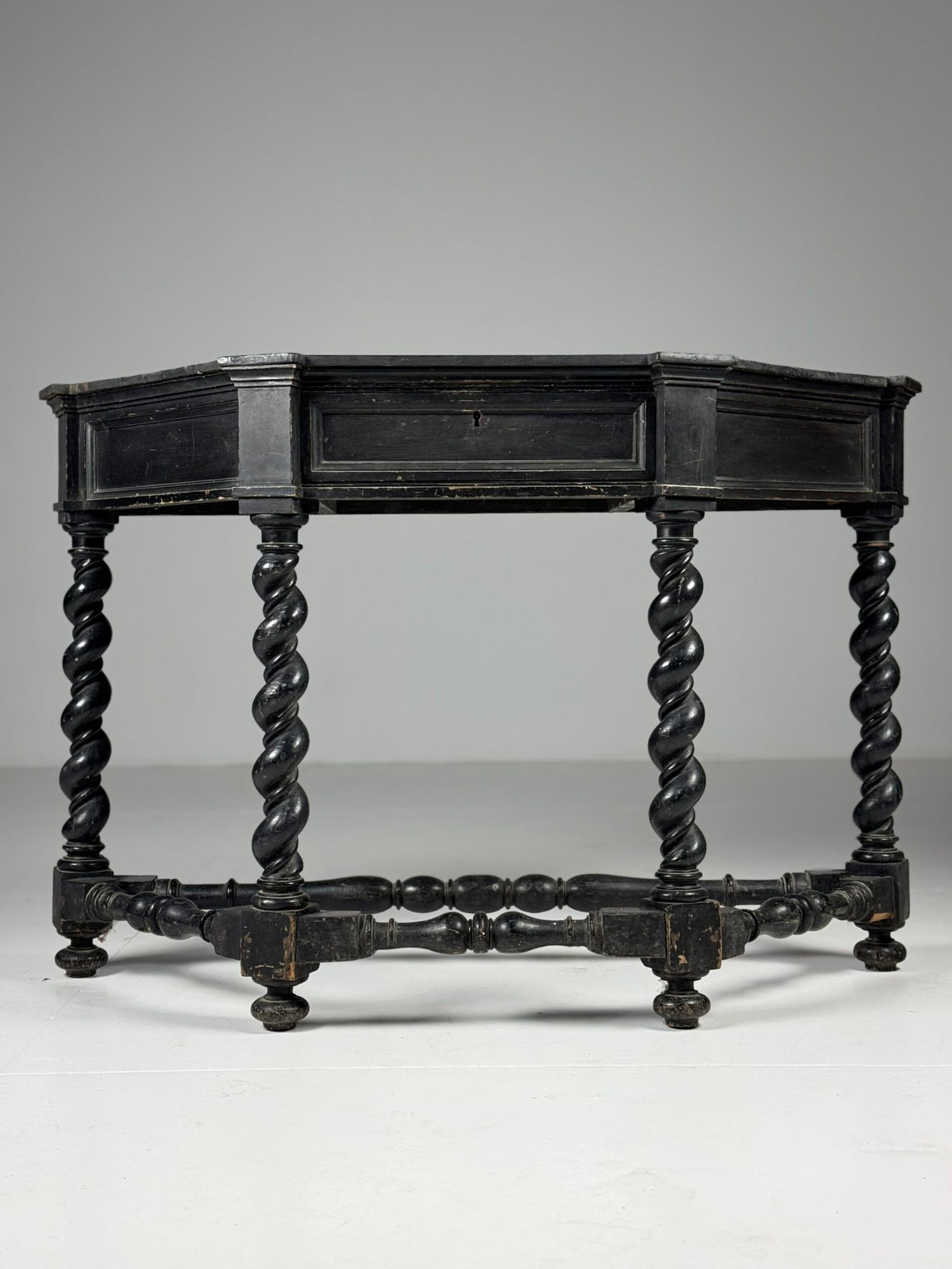 Black Painted French Console Table, Mid 19th Century, photo 1