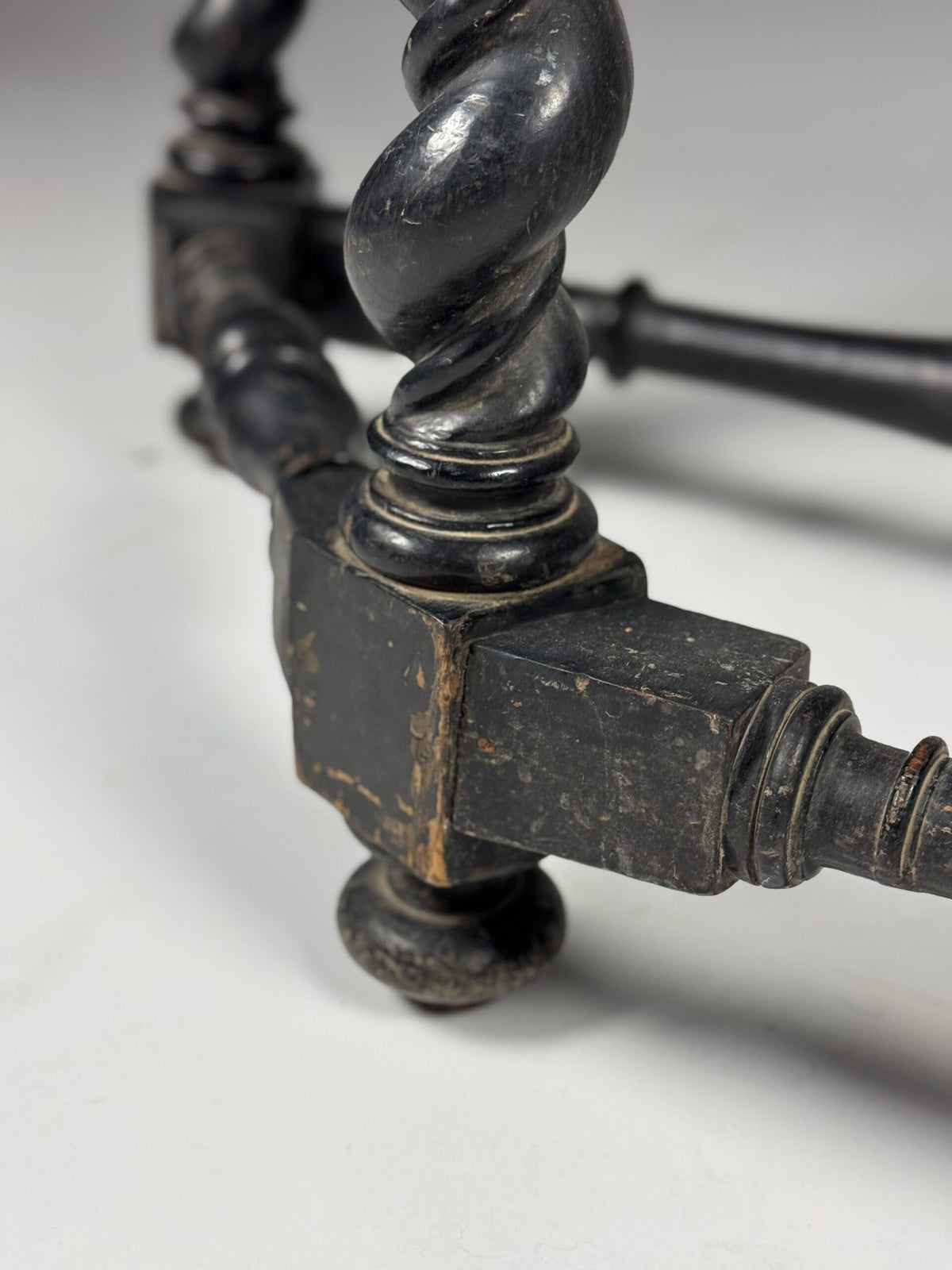 Black Painted French Console Table, Mid 19th Century, photo 15