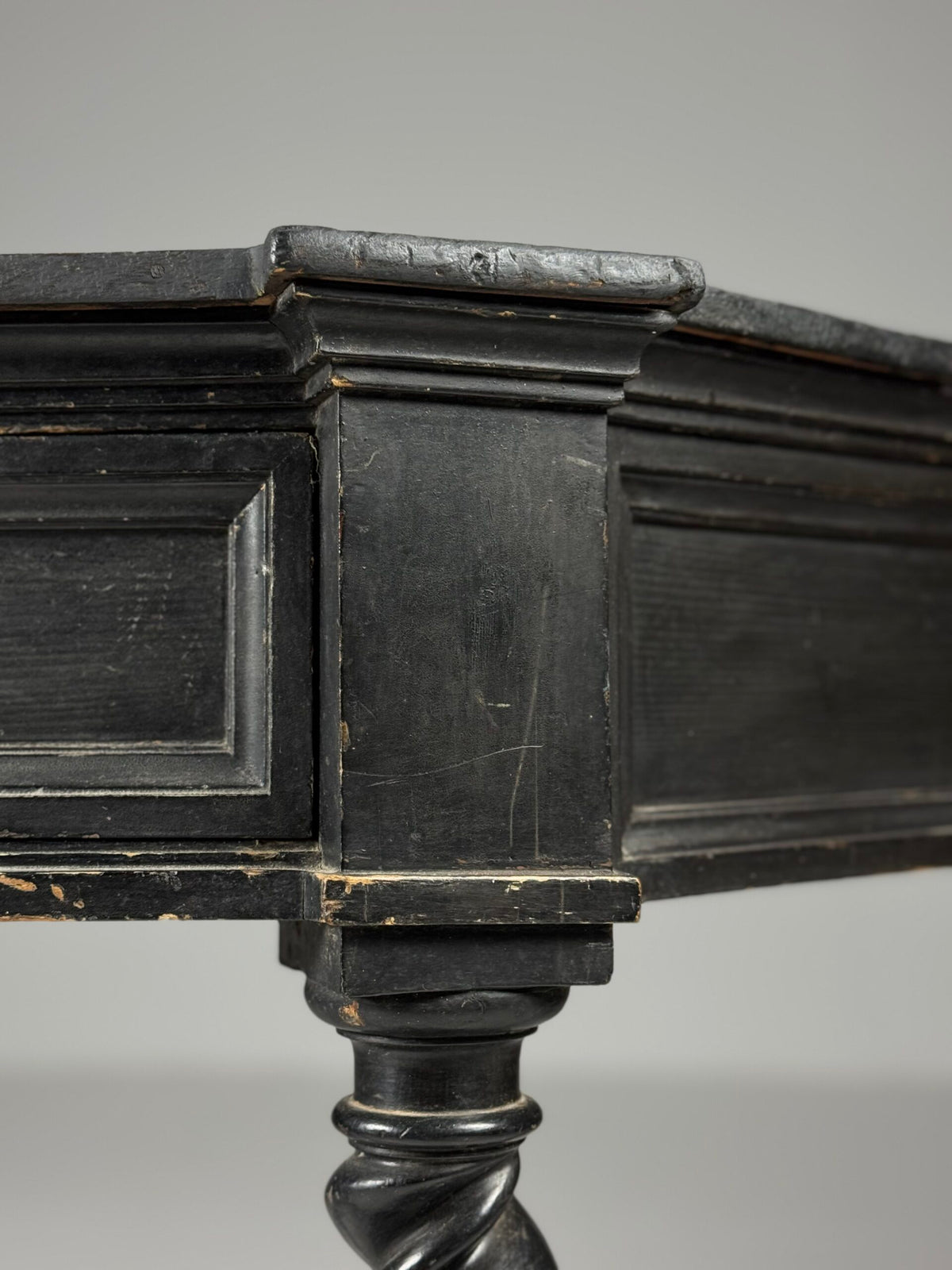 Black Painted French Console Table, Mid 19th Century, photo 5