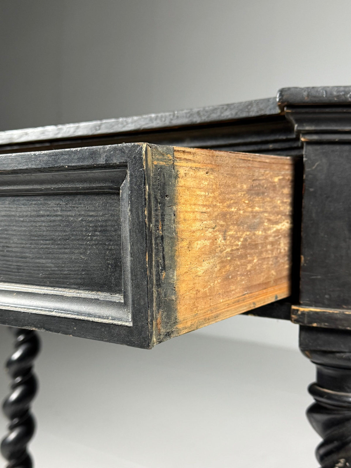 Black Painted French Console Table, Mid 19th Century, photo 18