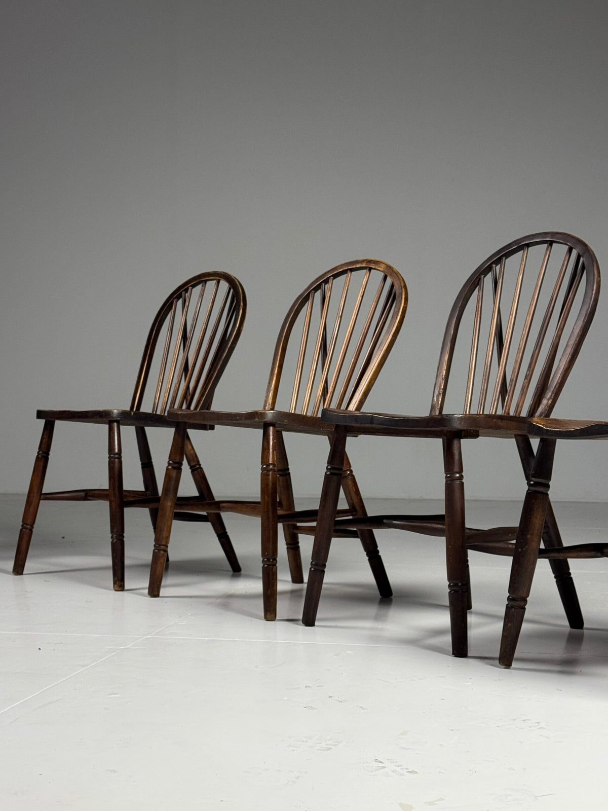 Set of Four Oak Windsor Dining Chairs, Early 20th Century, photo 9