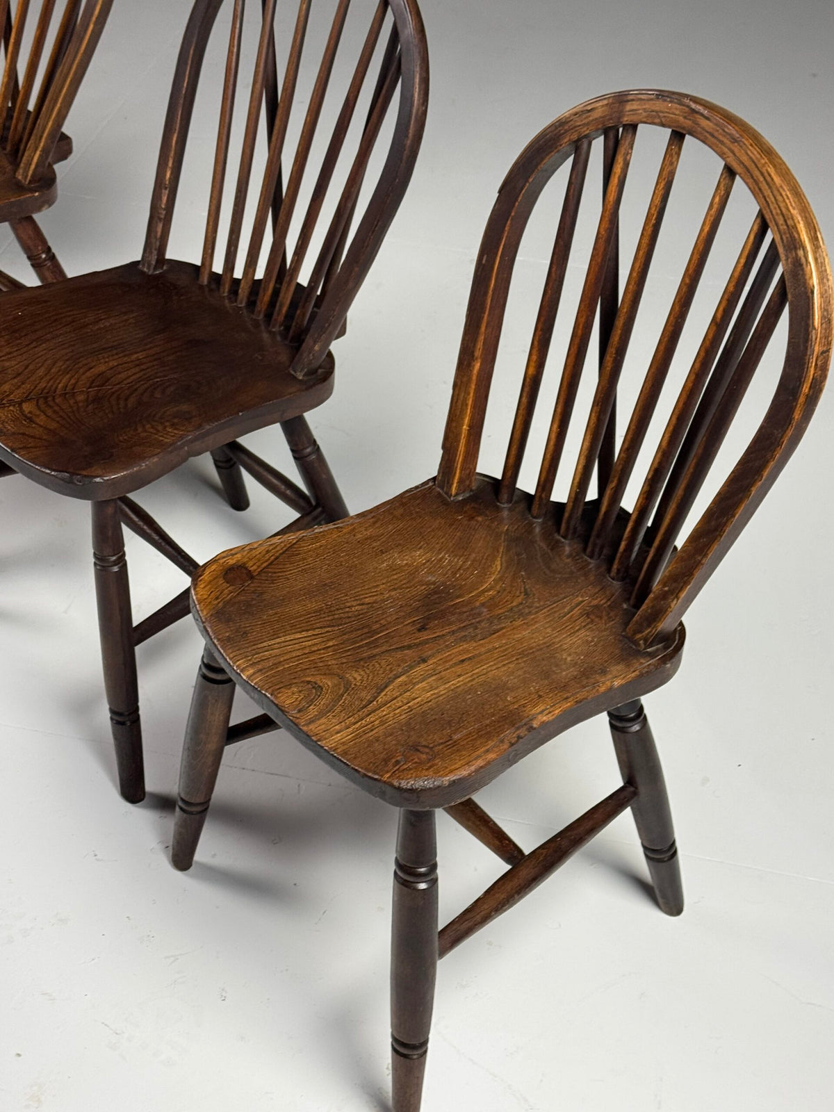 Set of Four Oak Windsor Dining Chairs, Early 20th Century, photo 8