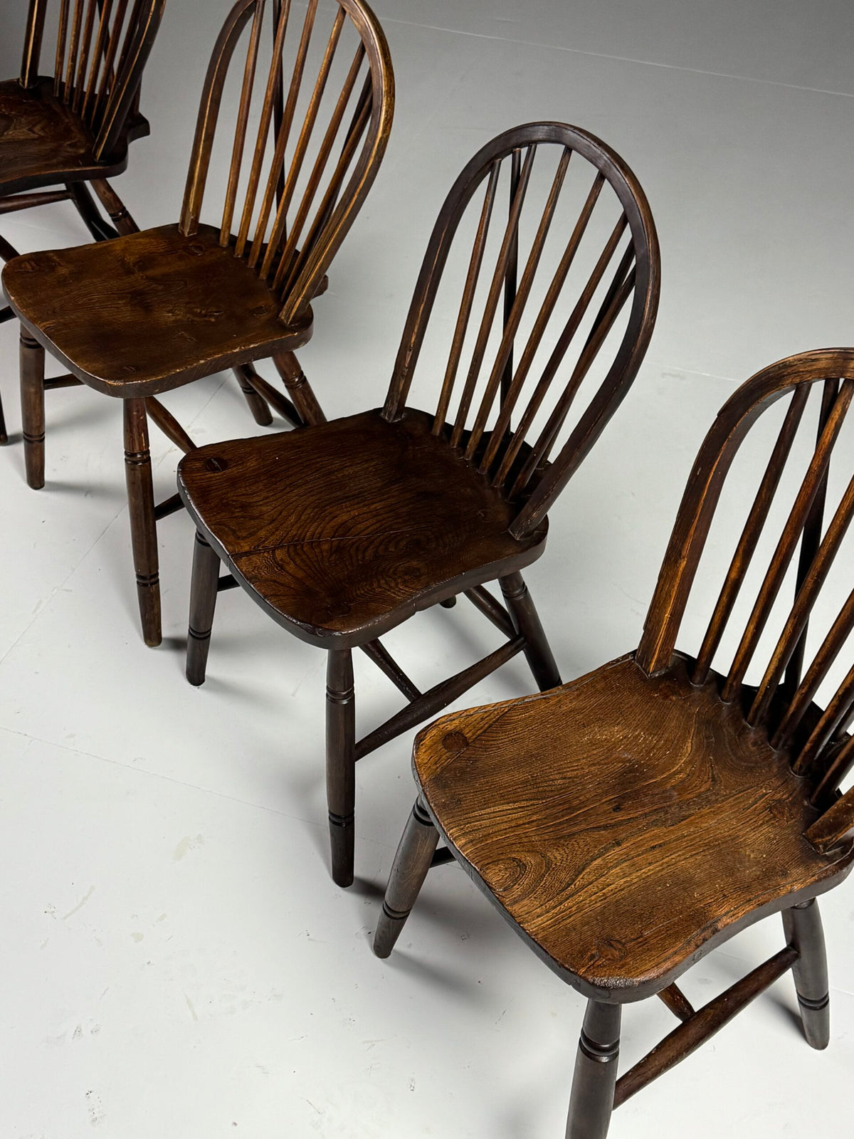 Set of Four Oak Windsor Dining Chairs, Early 20th Century, photo 7
