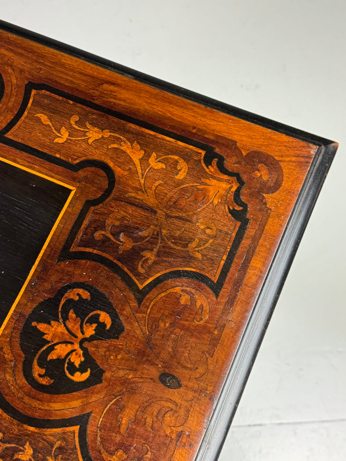 Napoleon III Tray Table with Inlaid Top and Faux Bamboo Frame, photo 10