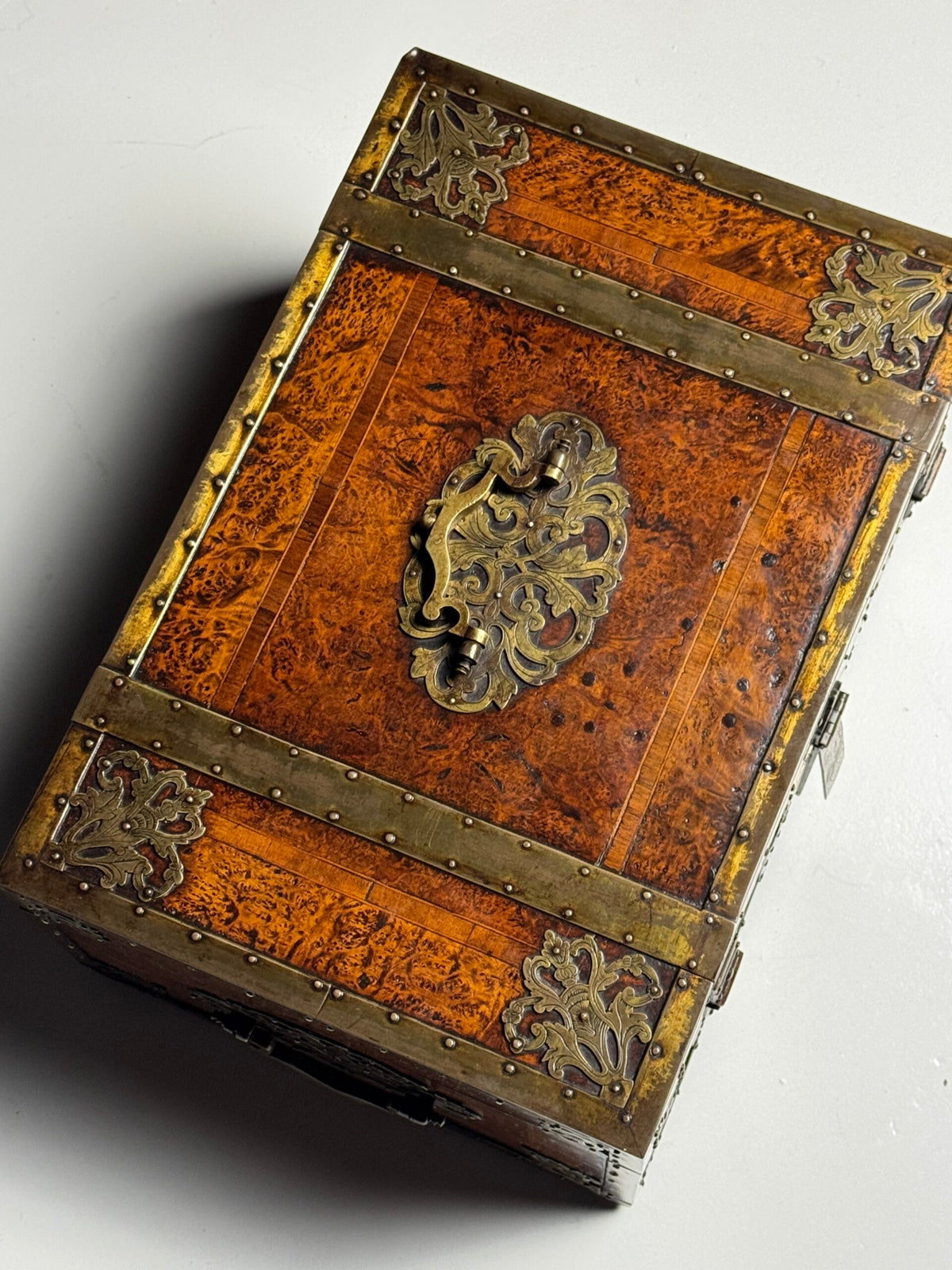 English Strongbox with Asian Interior and Double Bottom, c. 1700, photo 2