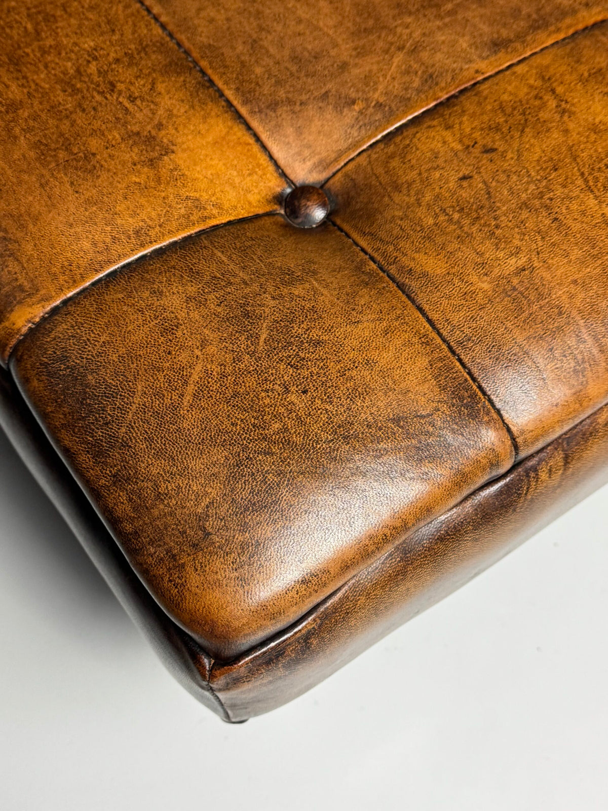 Tufted Sheepskin Pouf or Footstool, photo 9
