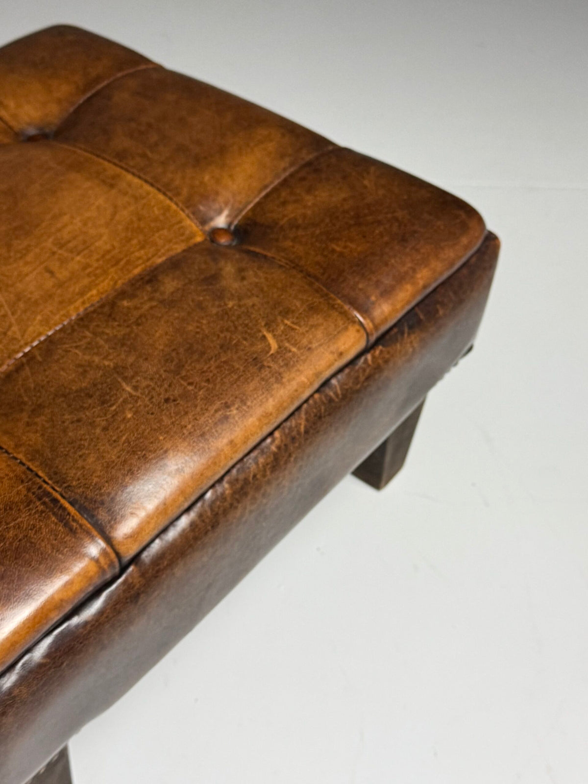 Tufted Sheepskin Pouf or Footstool, photo 6