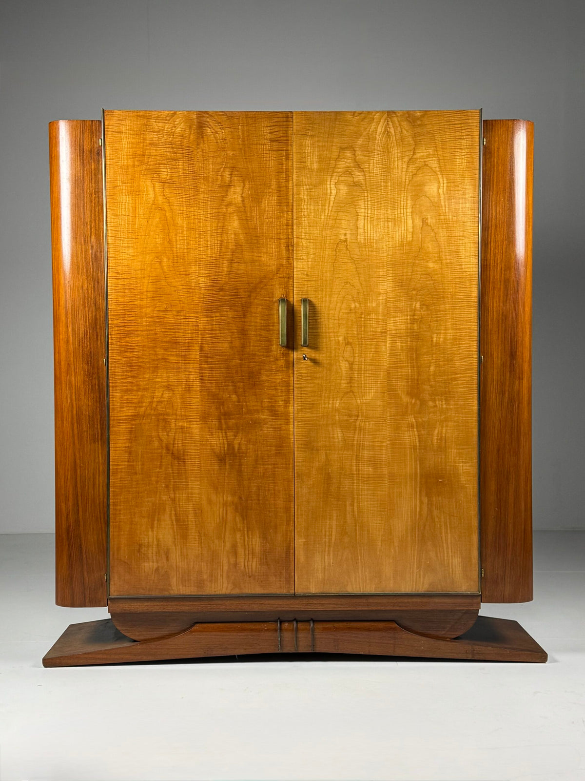 Art Deco Bookcase or Wardrobe Cabinet, 1930s, photo 1