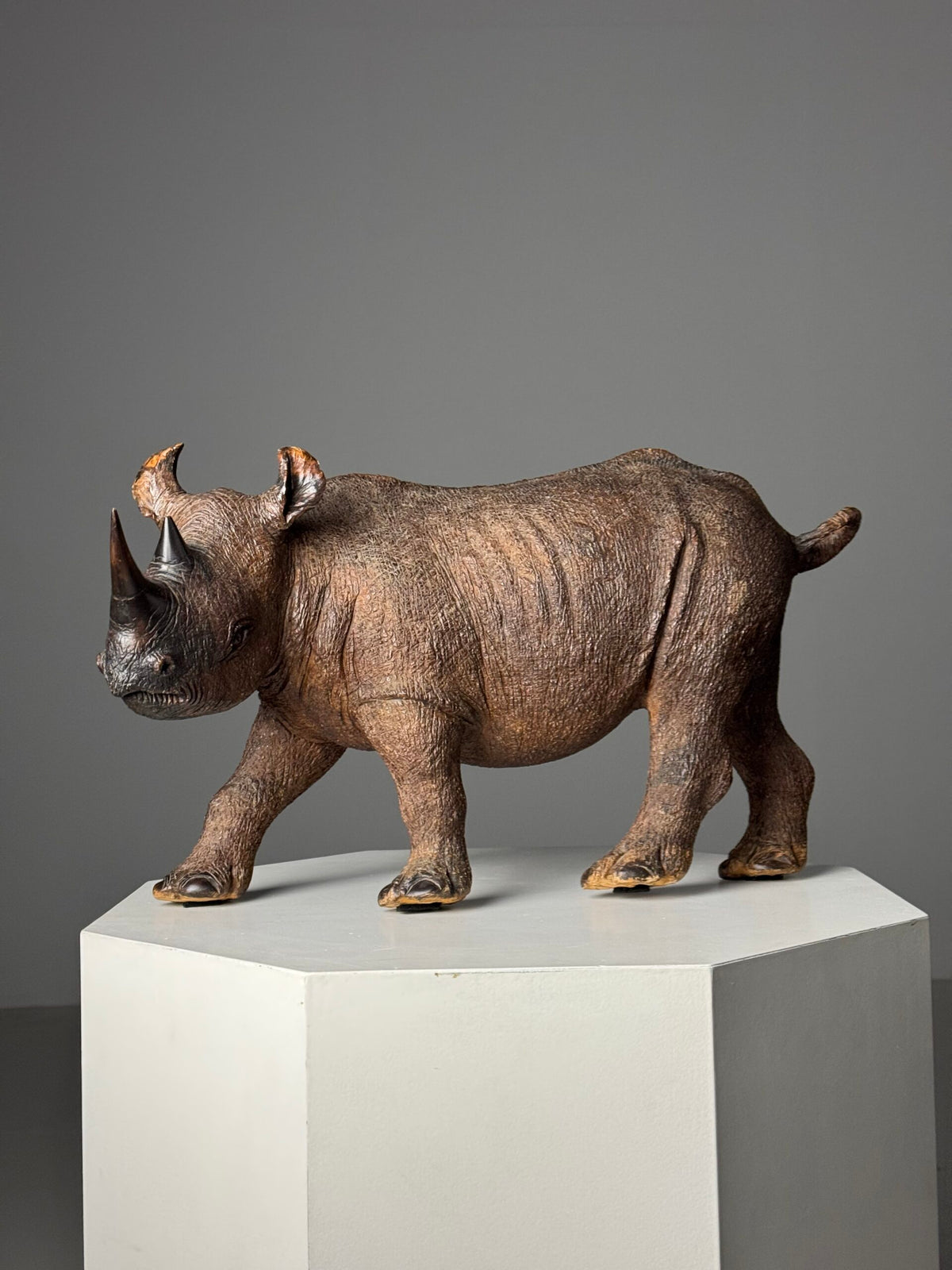 Carved Wooden Rhinoceros, South East Asia, 1960s to 1970s, photo 17