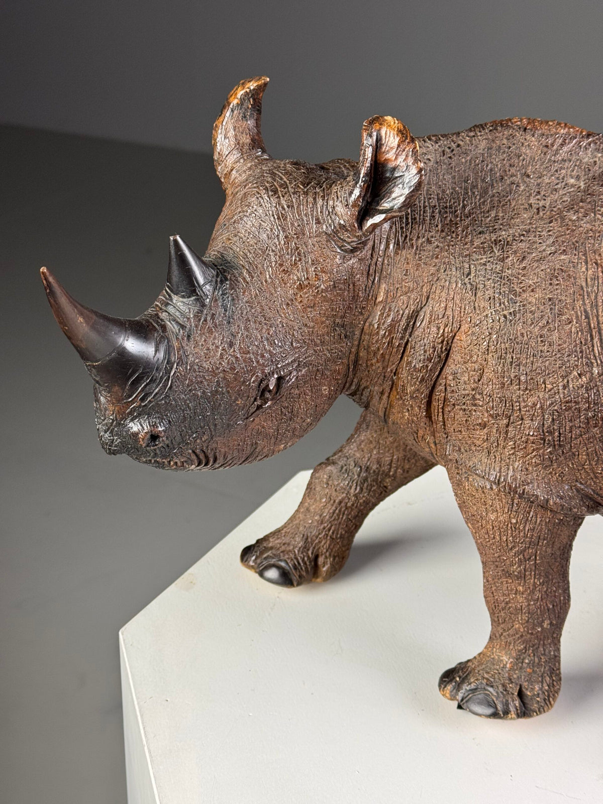 Carved Wooden Rhinoceros, South East Asia, 1960s to 1970s, photo 5