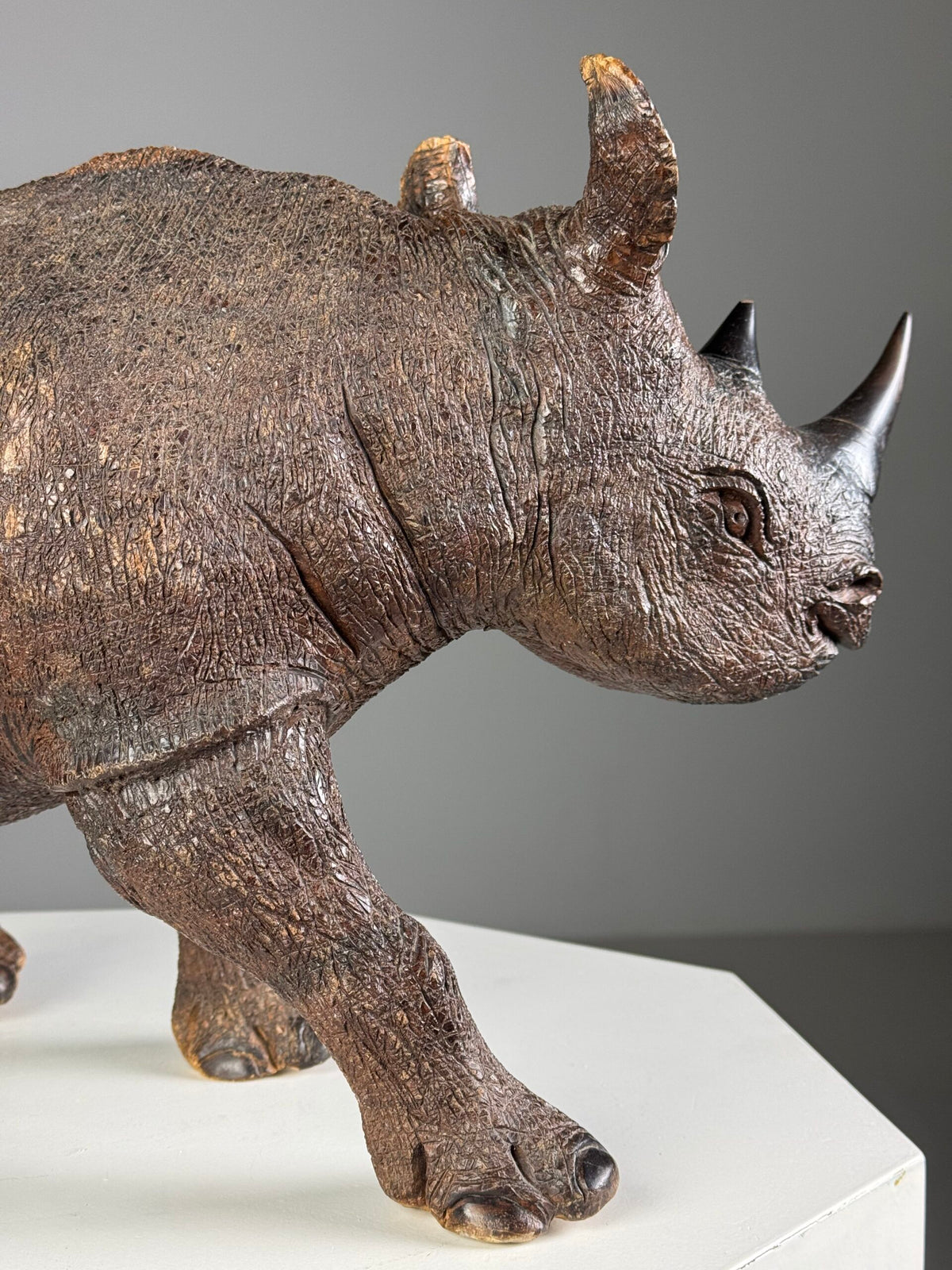 Carved Wooden Rhinoceros, South East Asia, 1960s to 1970s, photo 7