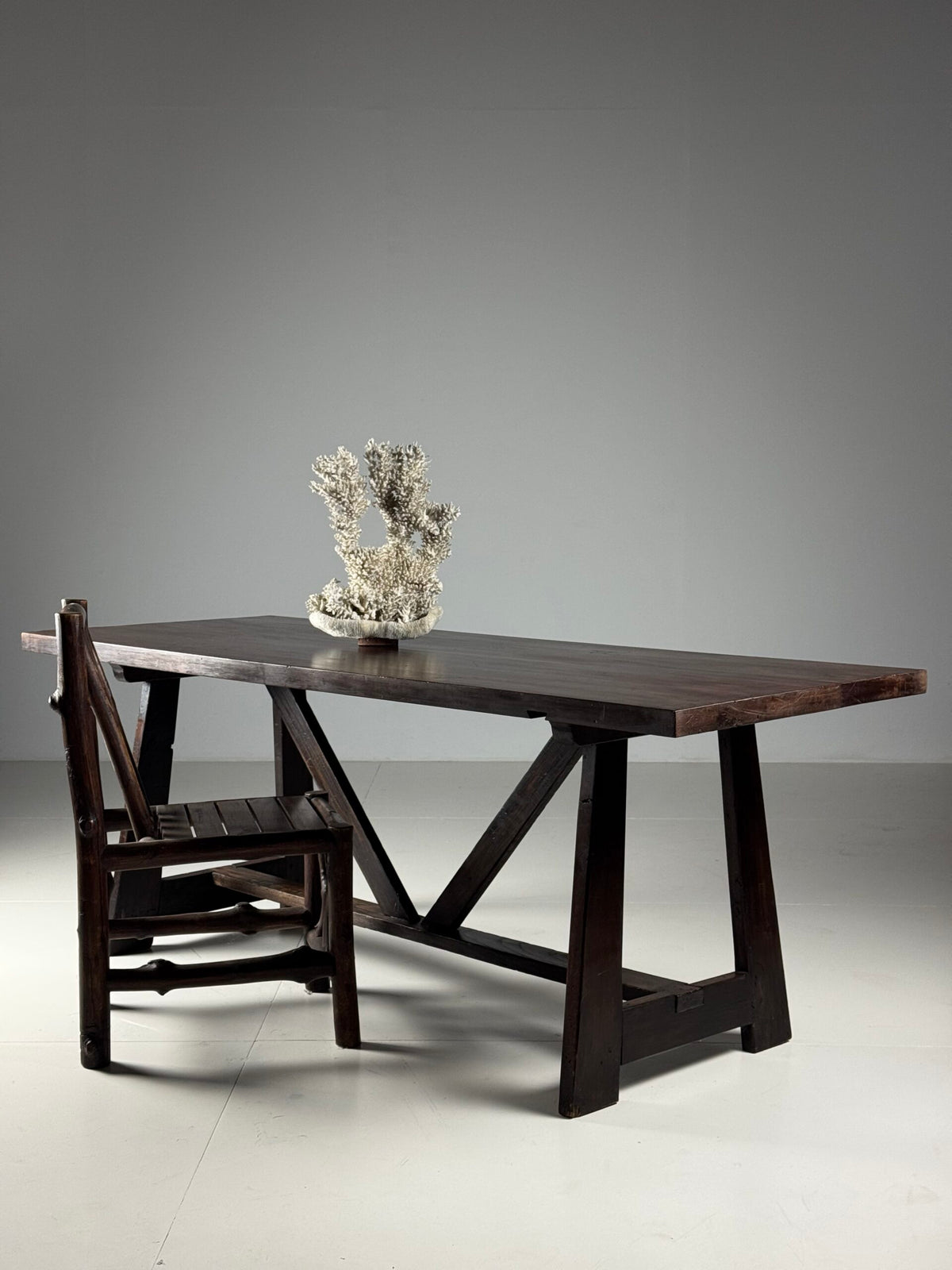 Italian Walnut Refectory Dining Table, Early 20th Century, photo 24