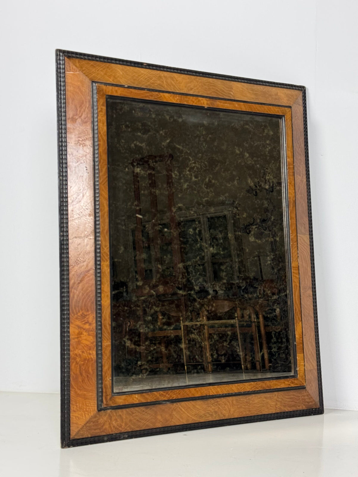 French Ripple Frame Mirror, Mid 20th Century, photo 4