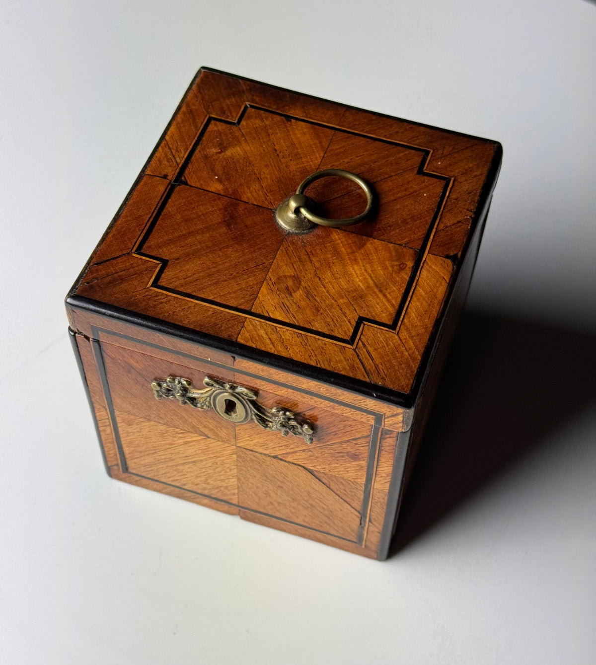 Dutch Tea Caddy with Ebony Inlay, 19th Century, photo 13
