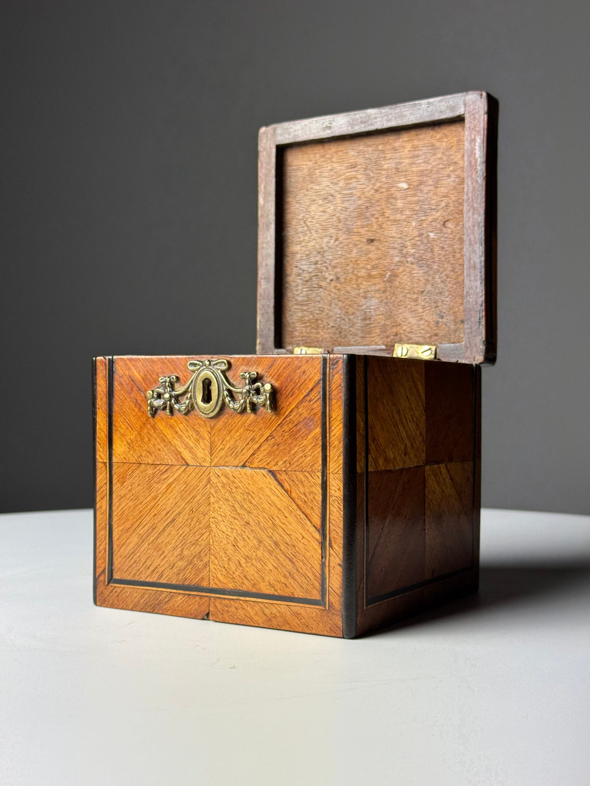 Dutch Tea Caddy with Ebony Inlay, 19th Century, photo 8