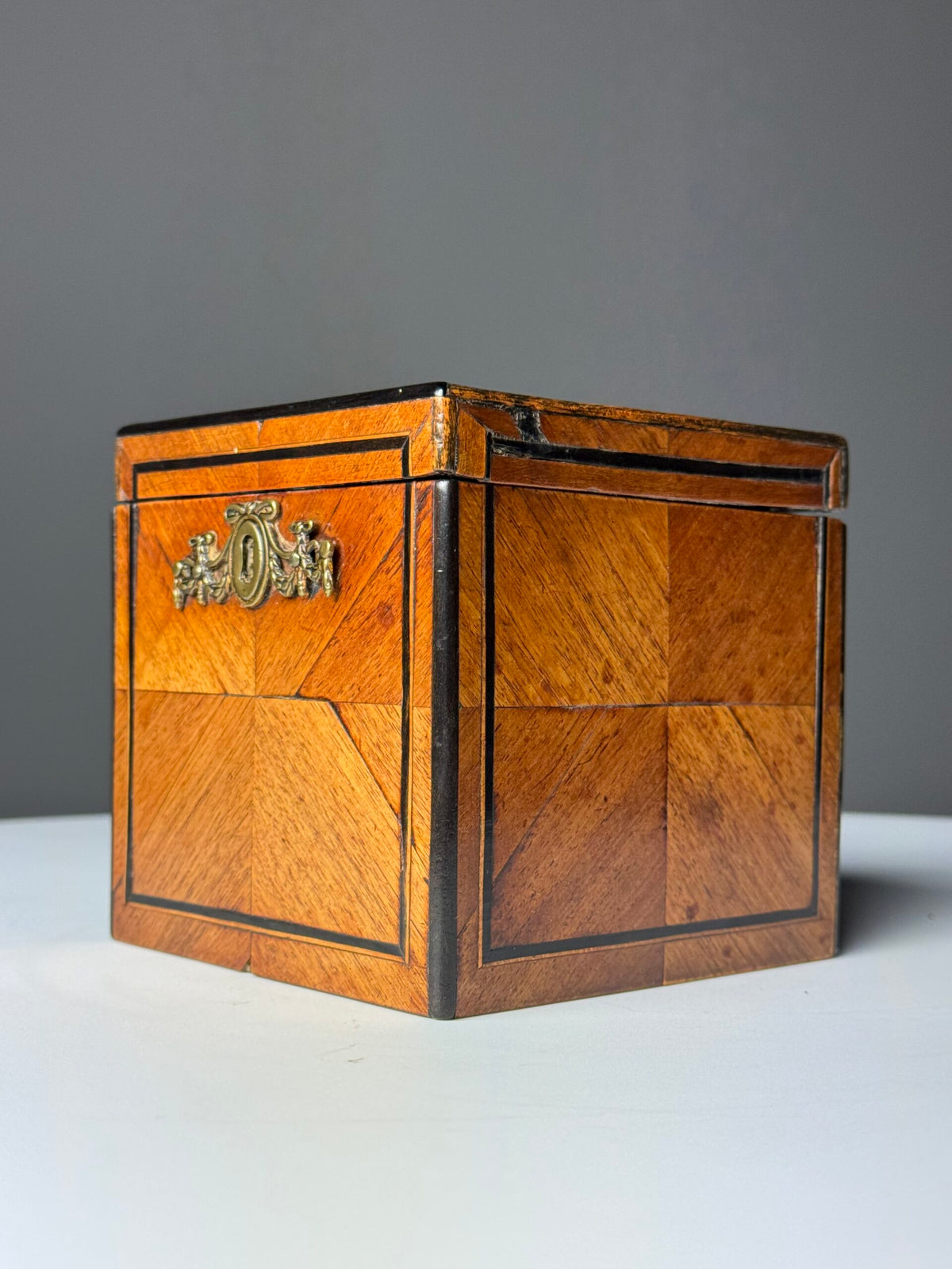 Dutch Tea Caddy with Ebony Inlay, 19th Century, photo 12
