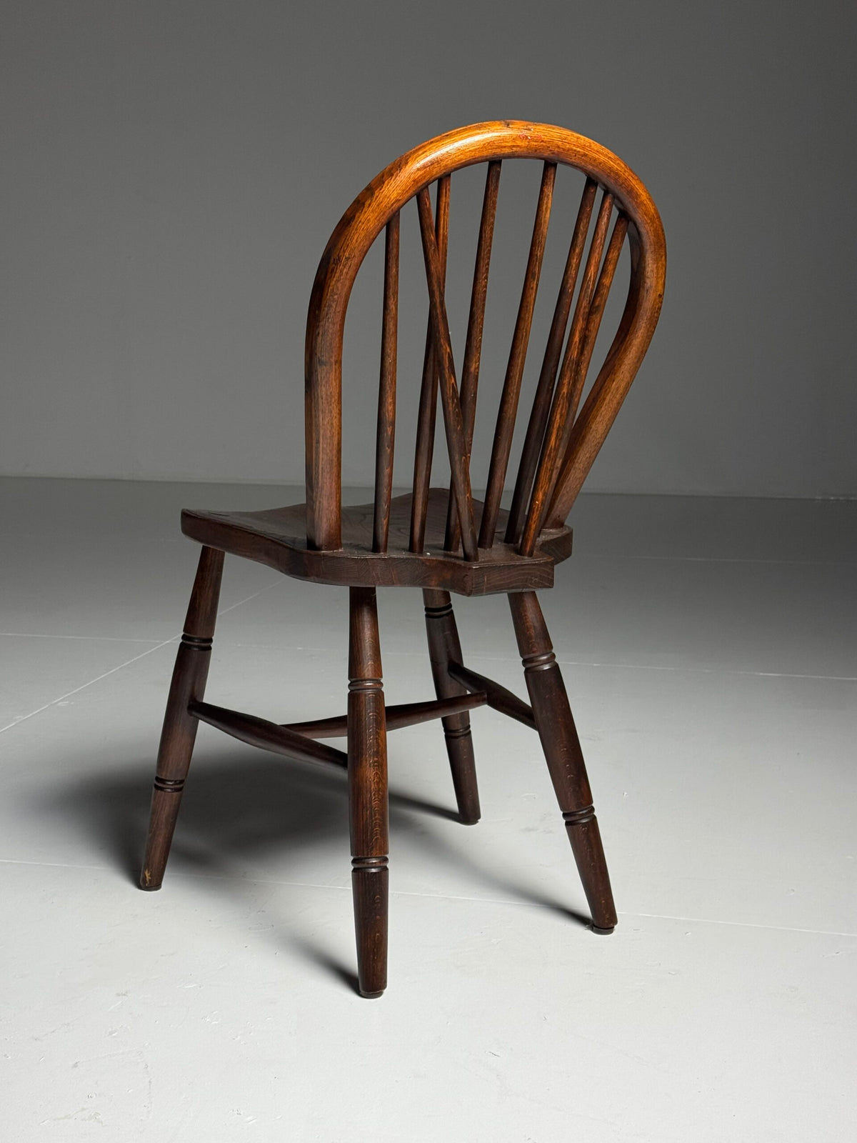Set of Four English Windsor Spindle Back Chairs, Early 20th Century, photo 10