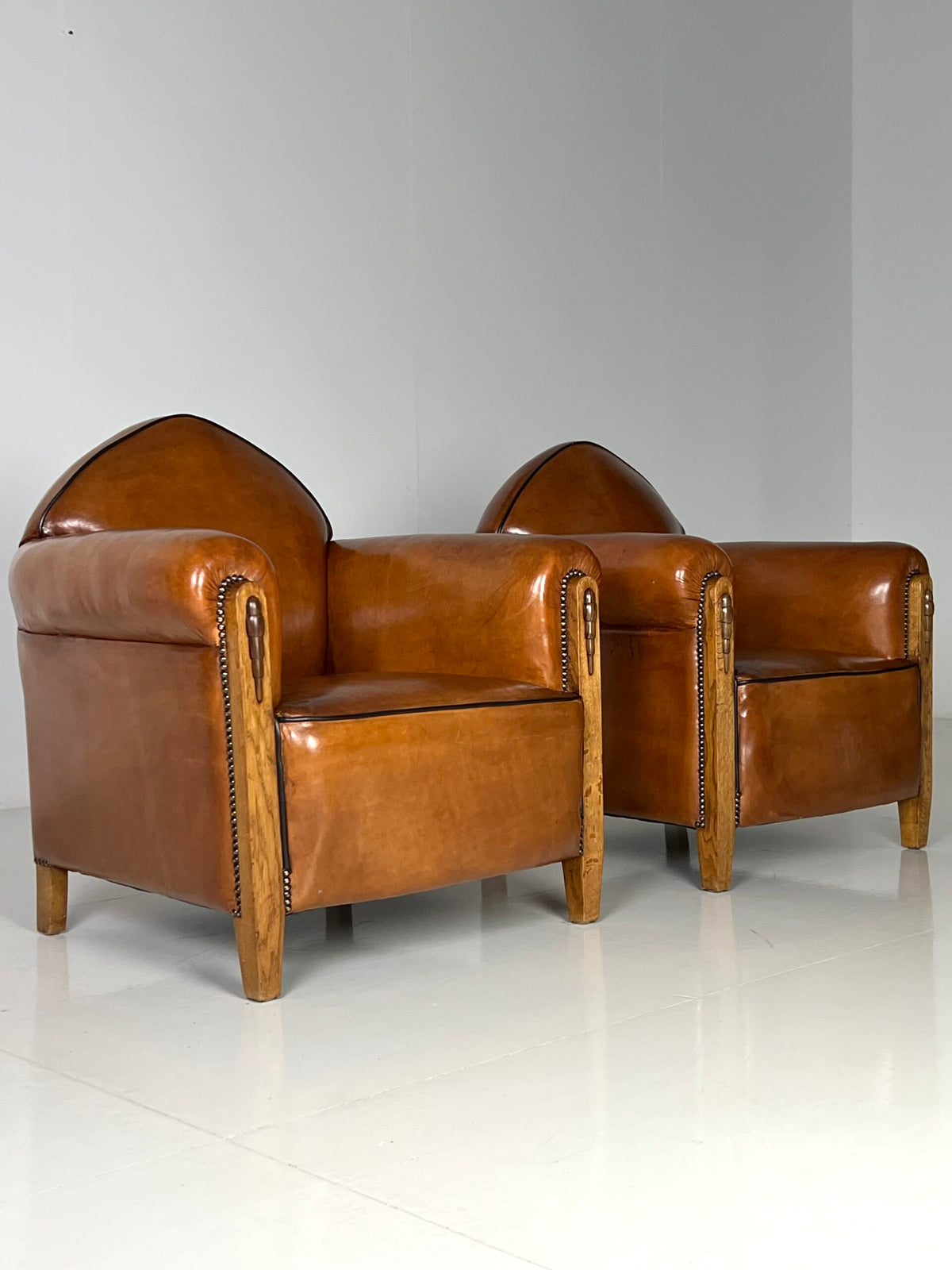 Pair of 1920s Art Deco Sheepskin Club Chairs, photo 19