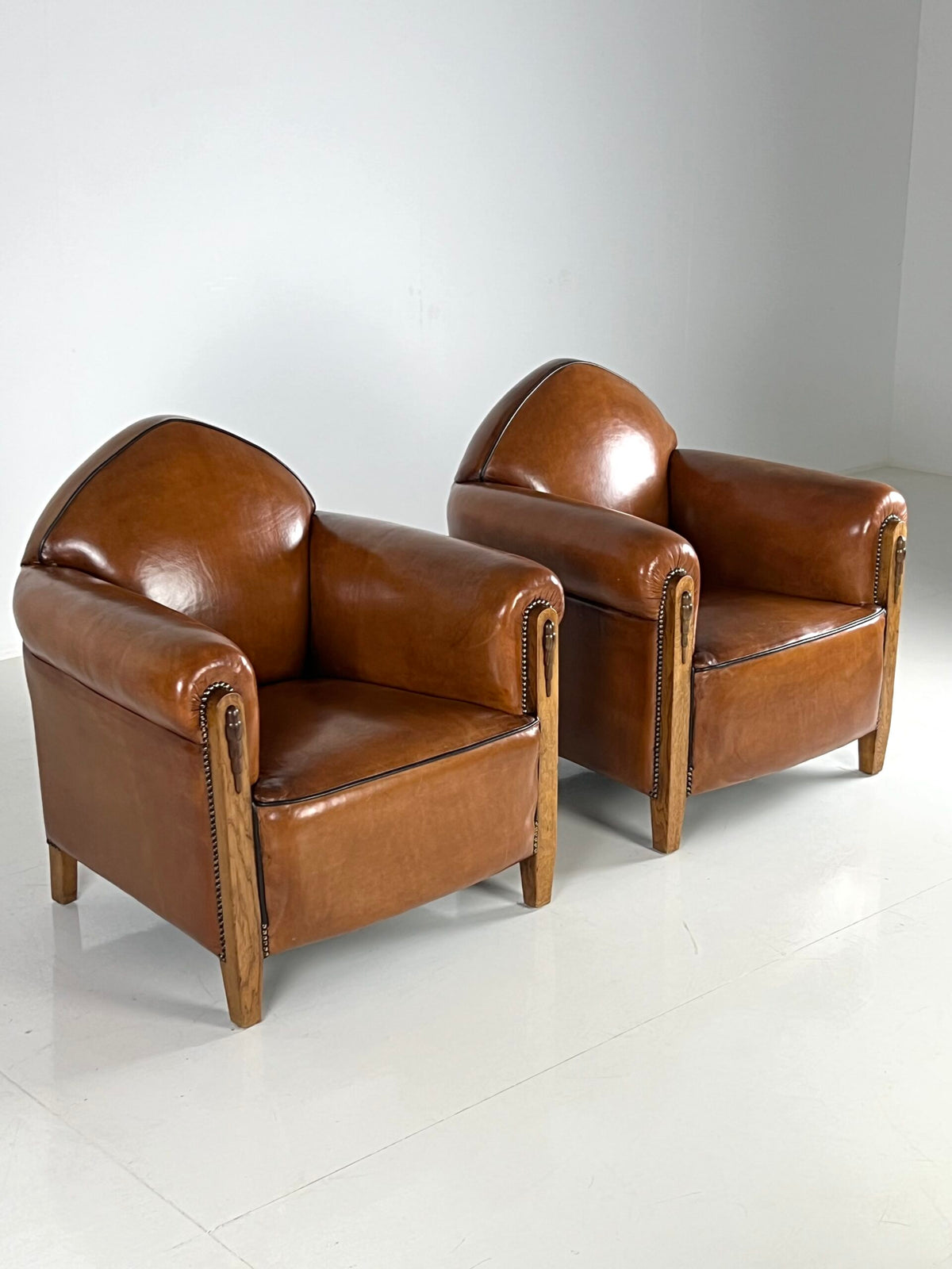 Pair of 1920s Art Deco Sheepskin Club Chairs, photo 18