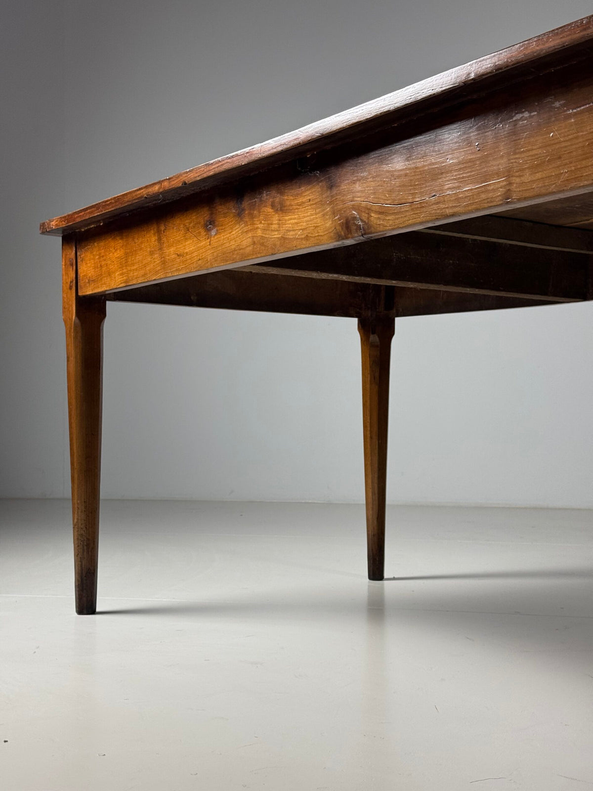 French Farmhouse Dining Table with Extension, 19th Century, photo 11