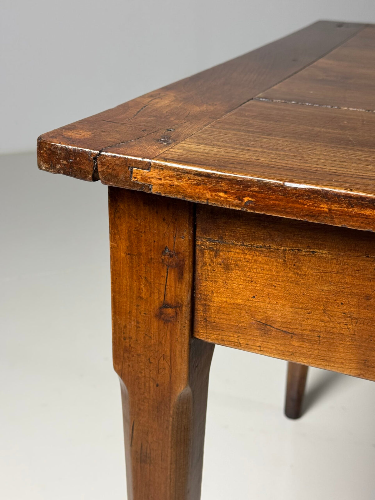 French Farmhouse Dining Table with Extension, 19th Century, photo 2