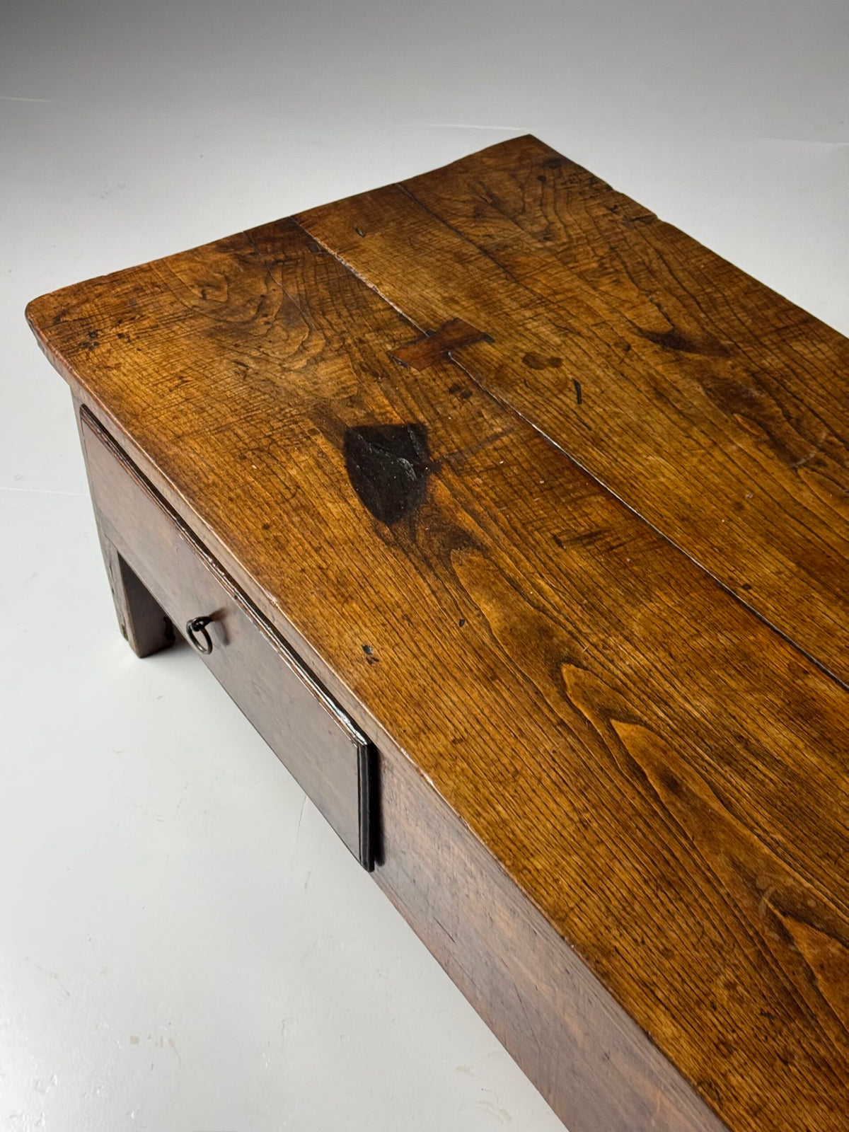 Spanish Walnut Coffee Table or TV Unit with Three Drawers, 18th Century, photo 18