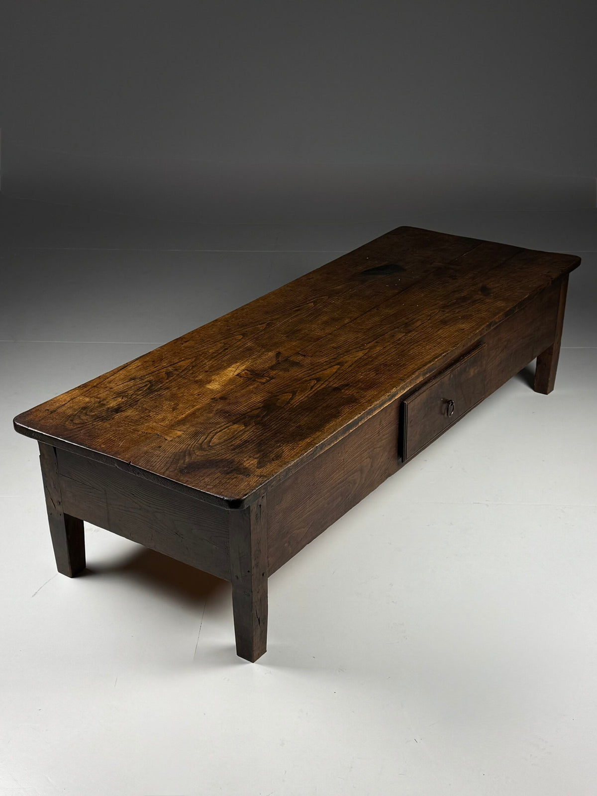 Spanish Walnut Coffee Table or TV Unit with Three Drawers, 18th Century, photo 3