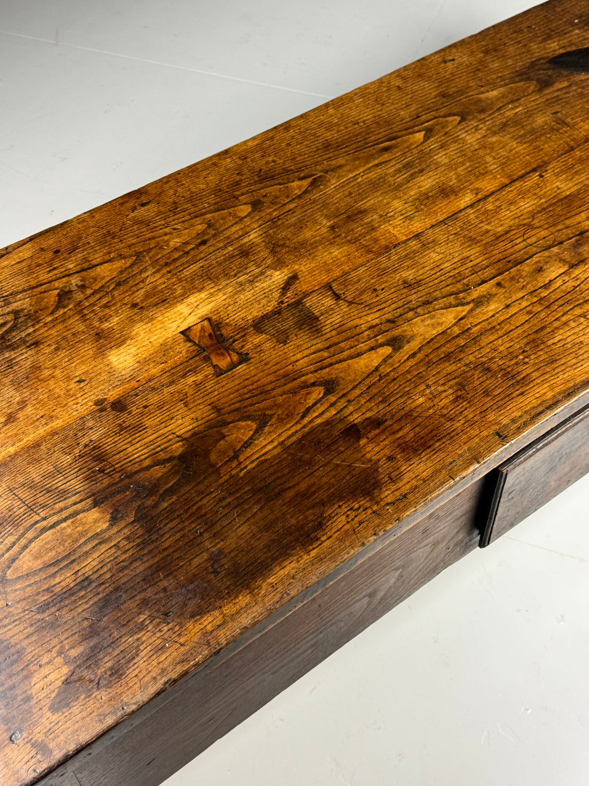 Spanish Walnut Coffee Table or TV Unit with Three Drawers, 18th Century, photo 8