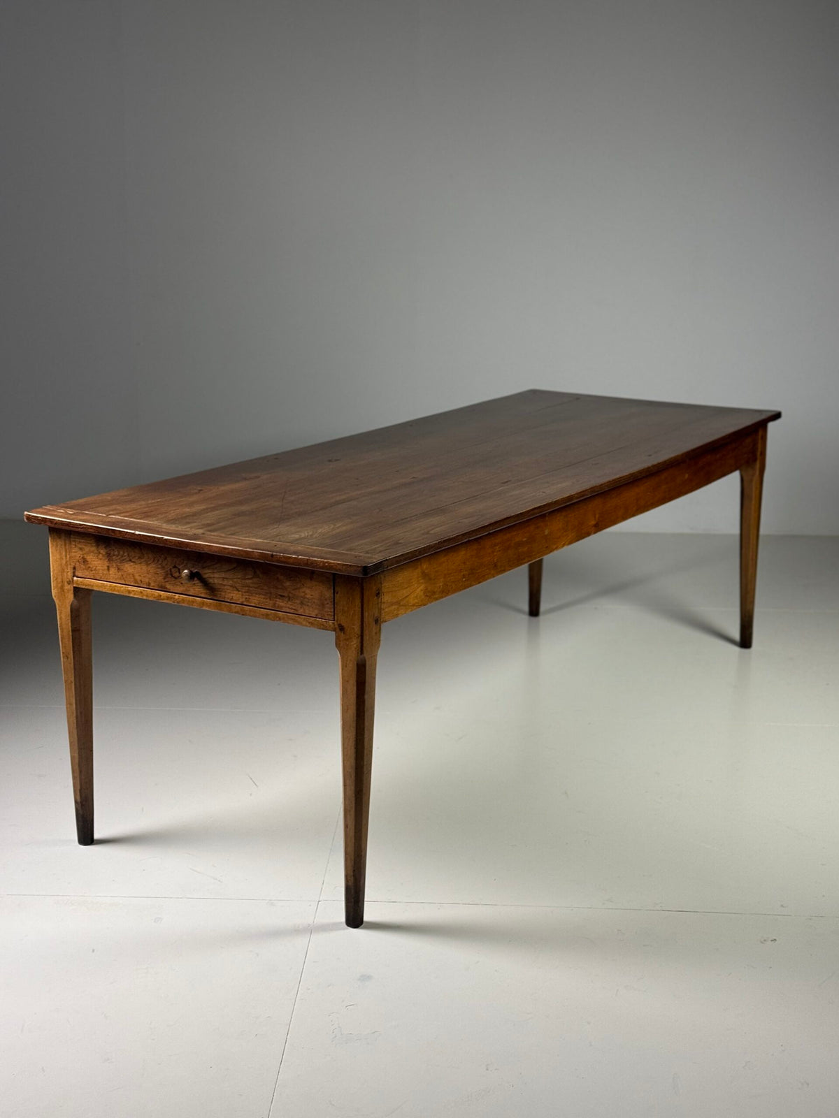 French Farmhouse Dining Table with Extension, 19th Century, photo 1