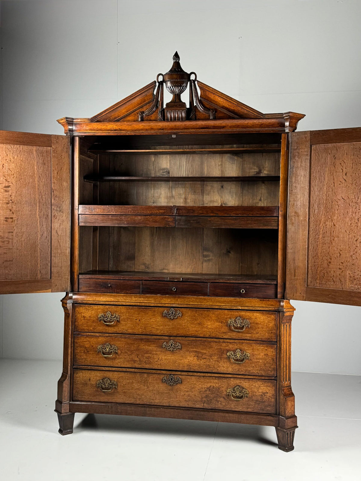 Dutch Solid Oak Cabinet, Late 18th Century, photo 2