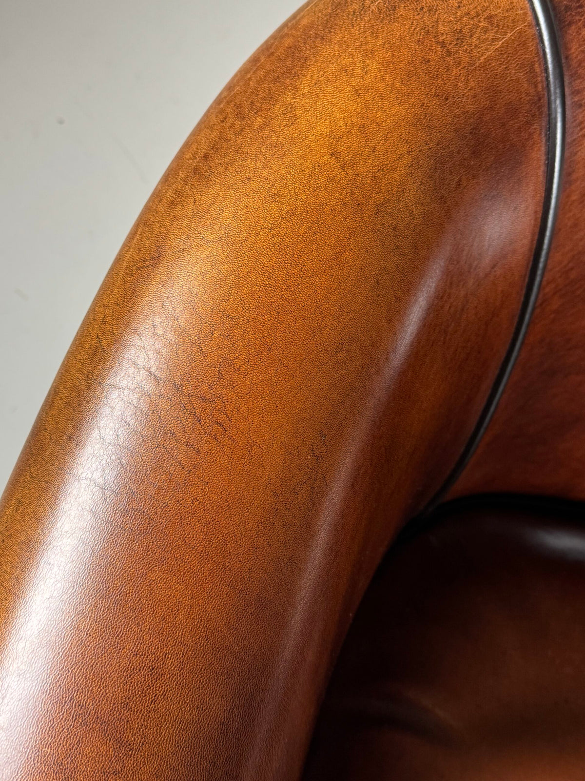 Pair of Dutch Lounge Atelier Sheepskin Club Chairs, photo 7