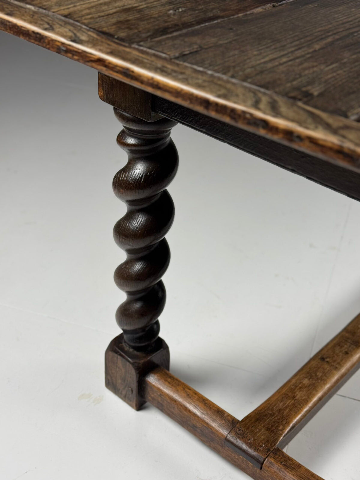 English Oak Dining Table with Turned Legs, c. 1800, photo 24